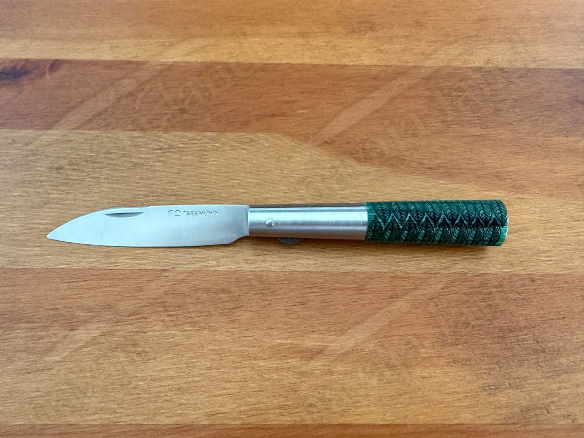 2.75" CQ Taramundi Pocket Knife Green Ash Wood Handle Liner Lock Made in Spain
