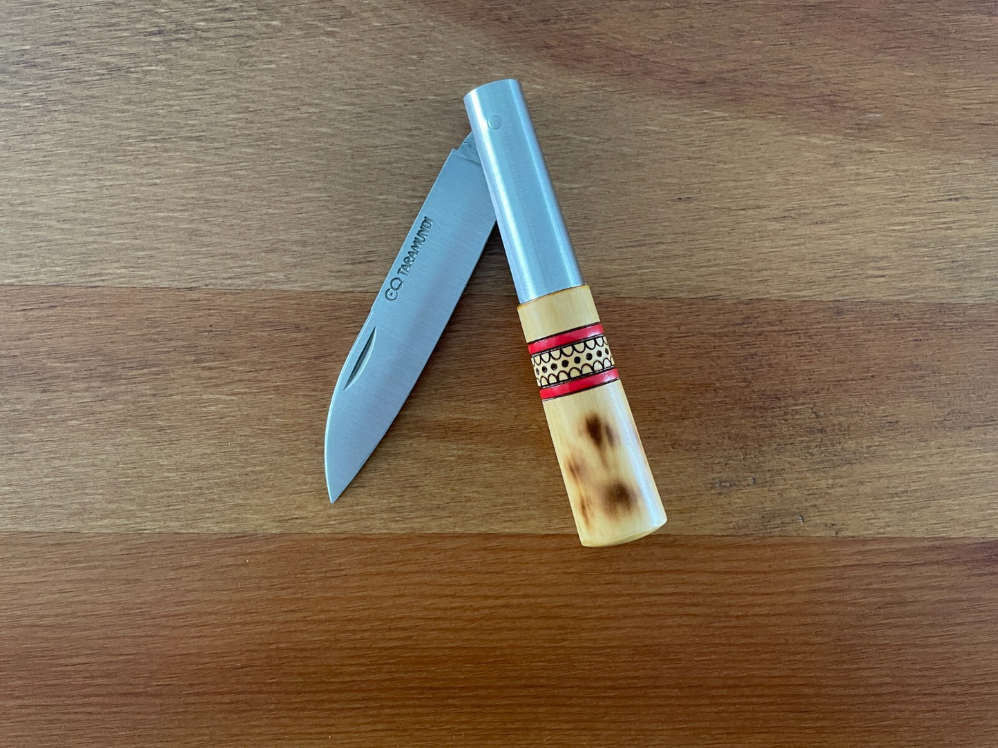 3.26” CQ Taramundi Pocket Knife Boxwood Handle Unique Design Asturias Spain