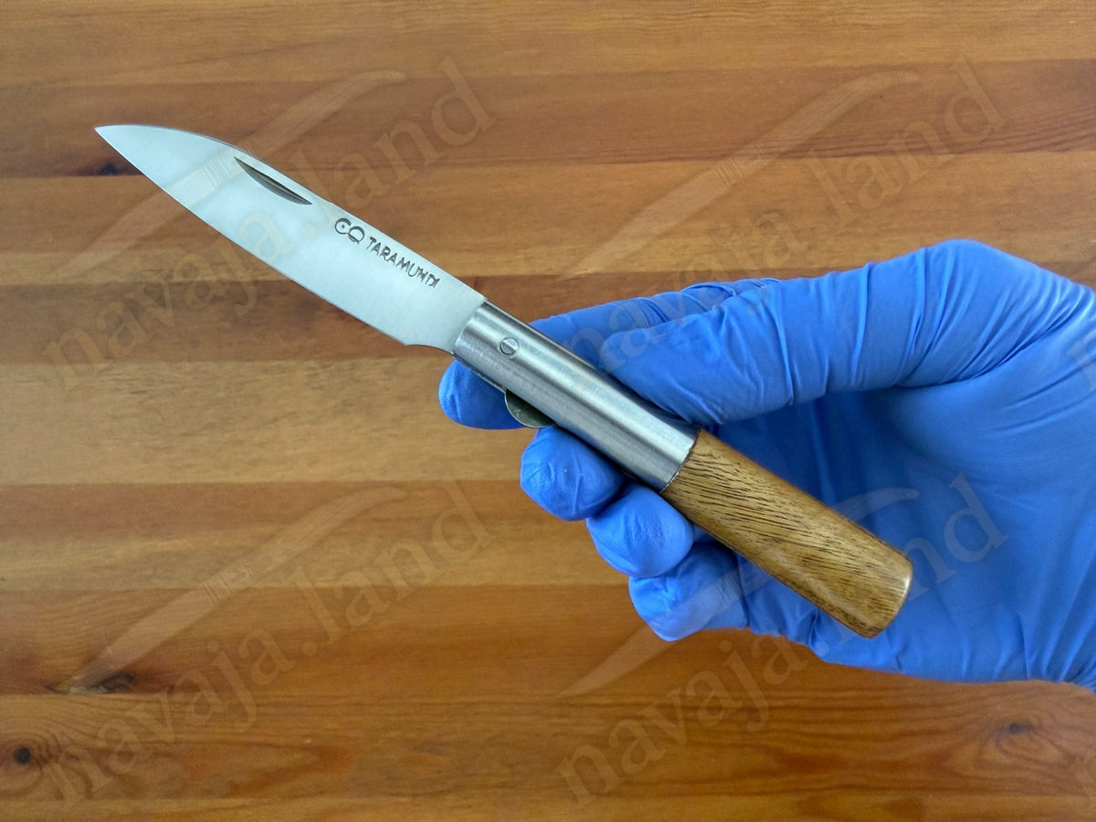 2.75" CQ Taramundi Pocket Knife Chestnut Wood Handle Liner Lock Made in Spain