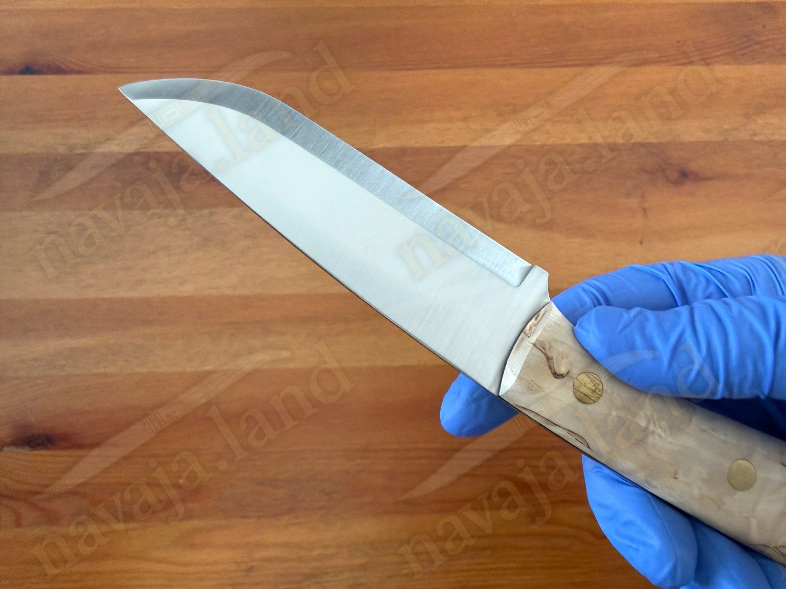 Joker Montañero Fixed Knife 4.3" Sandvik 14C28N Steel Curly Birch Handle Spain