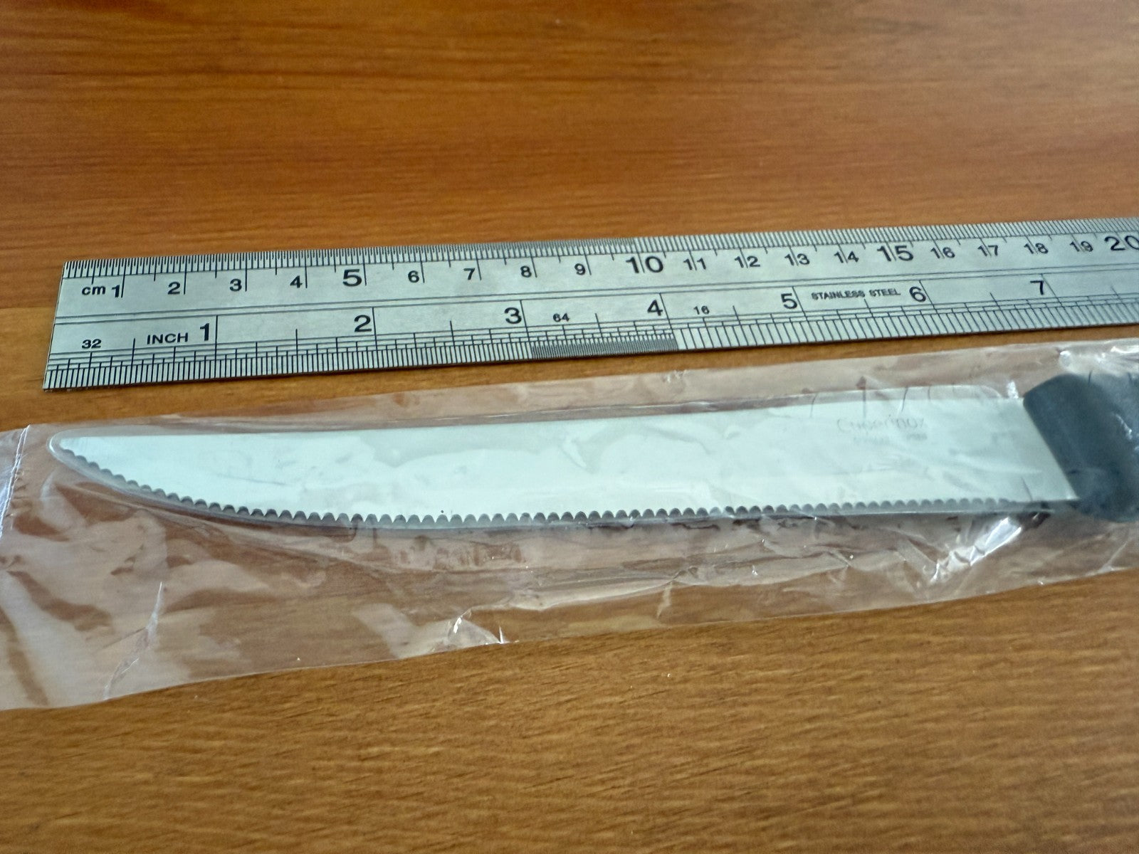 Cuperinox Kitchen Knife 6 in Serrated Blade with Plastic Handle From Spain