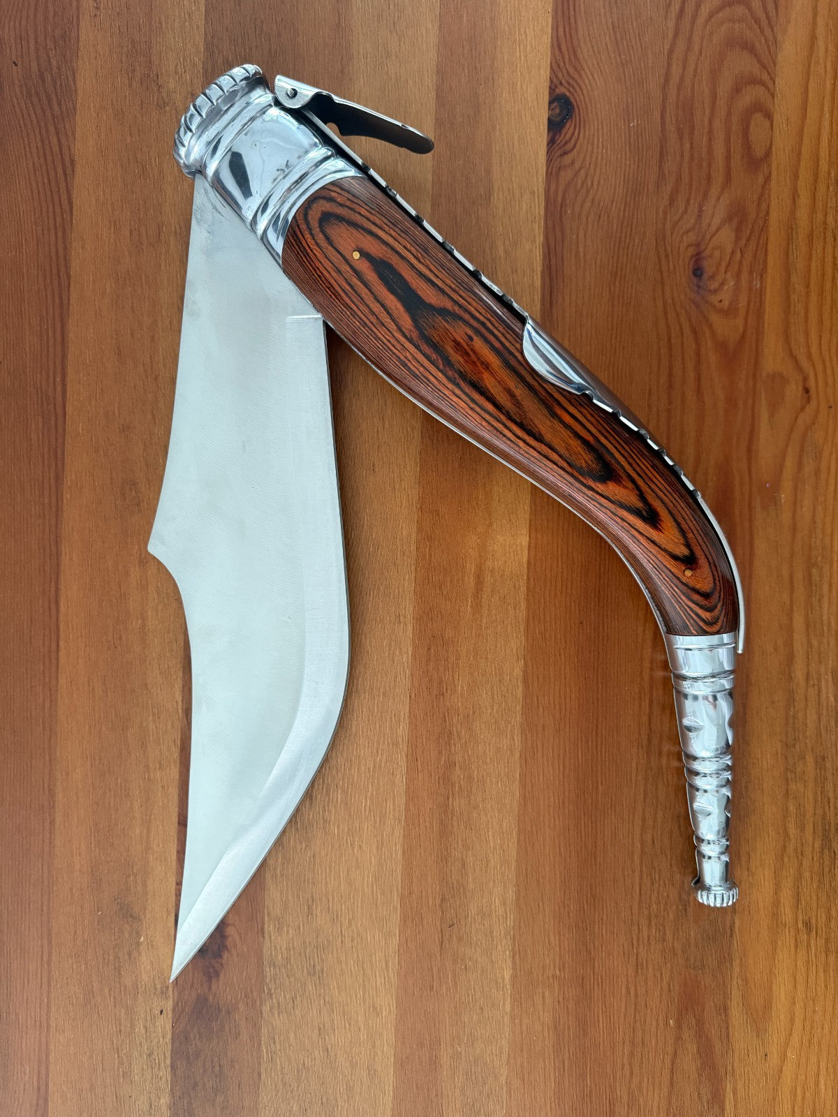 *See Description* 13.7" Gigantic Navaja Sevillana Folding Knife Red Wood Scales