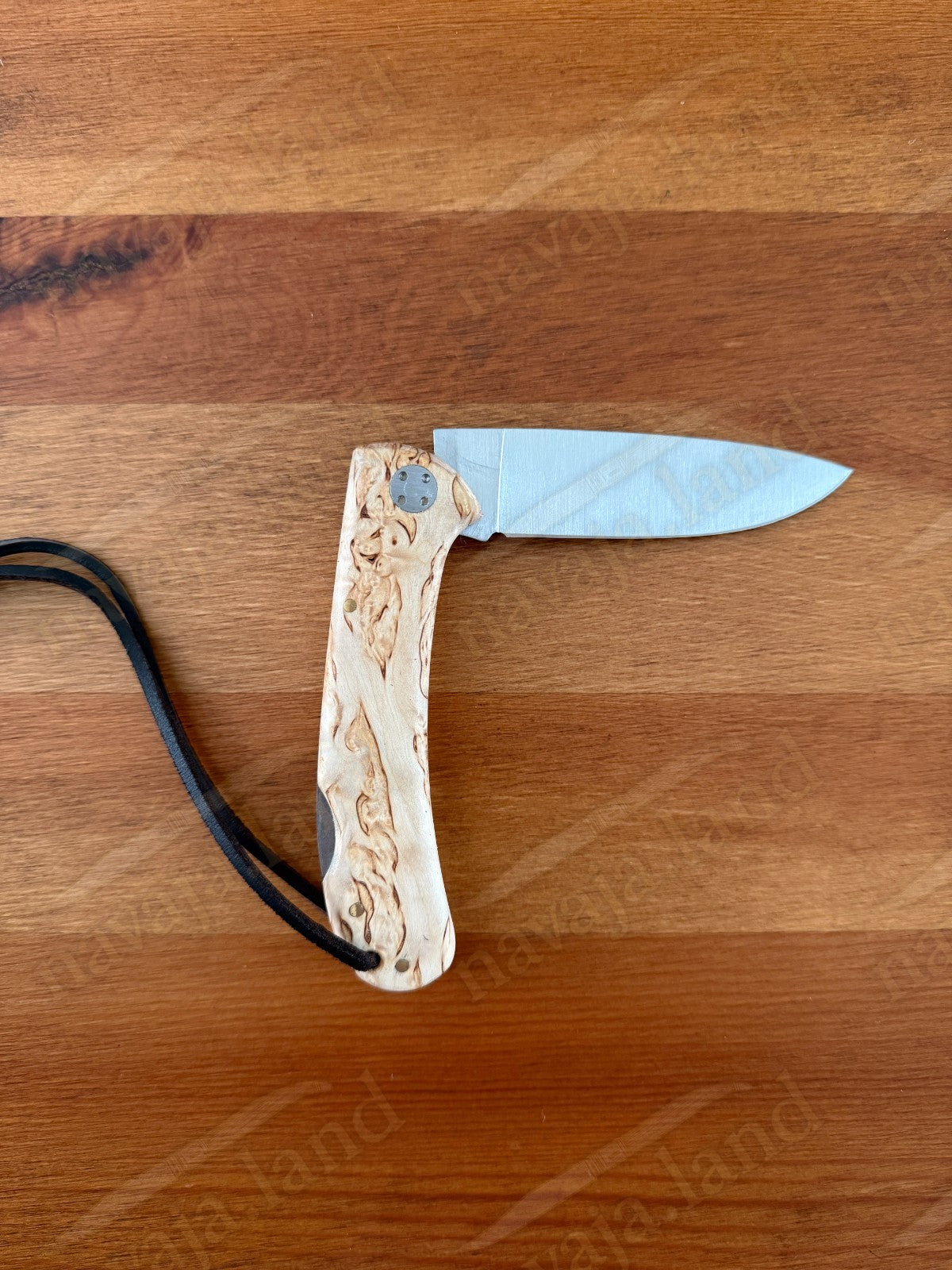Joker Cocker Folding Knife 3.5” MOVA Blade Curly Brich Wood Handle From Spain