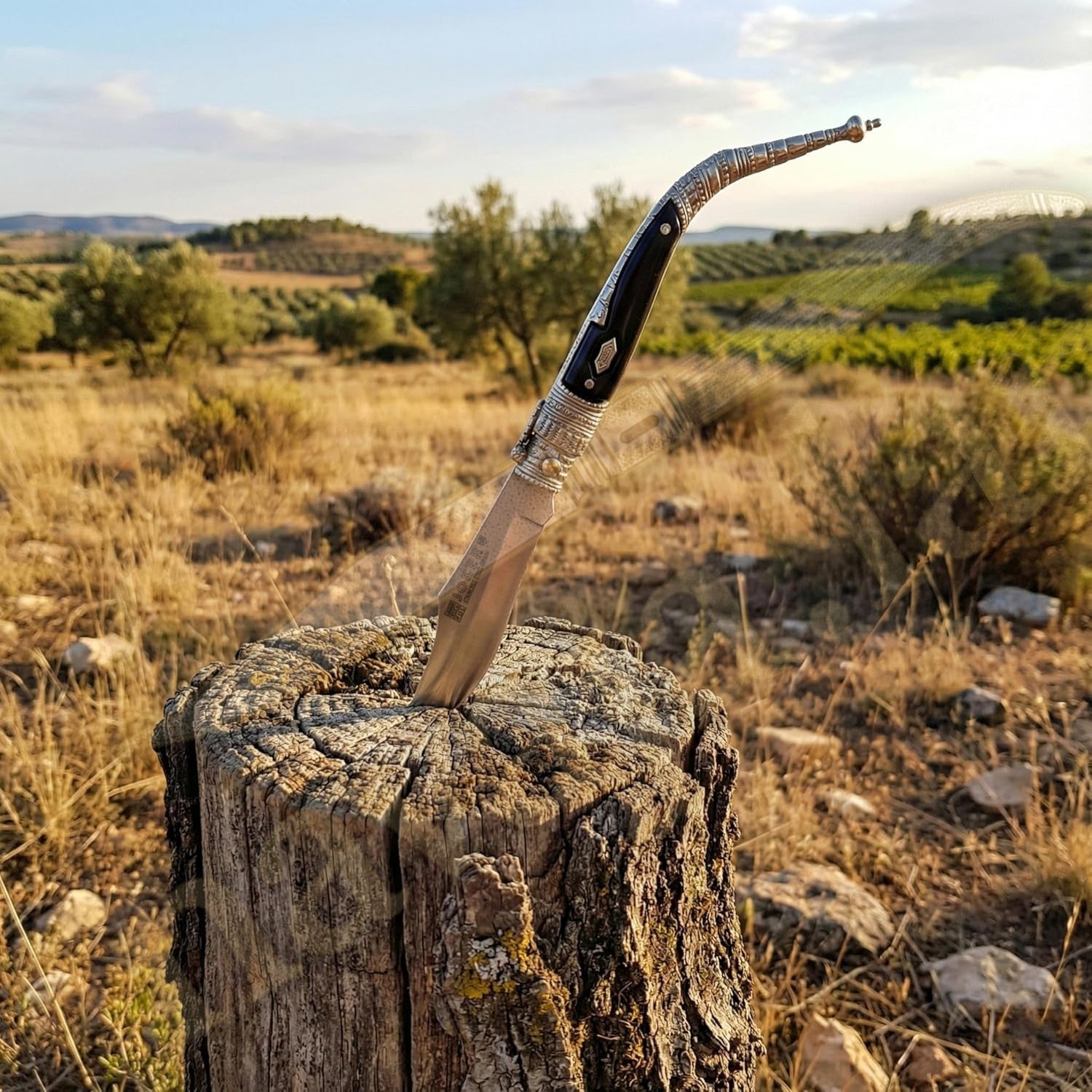 3.3” Albacete Navaja Joker Sevillana Knife Zamak Handle Handmade Slipjoint Spain