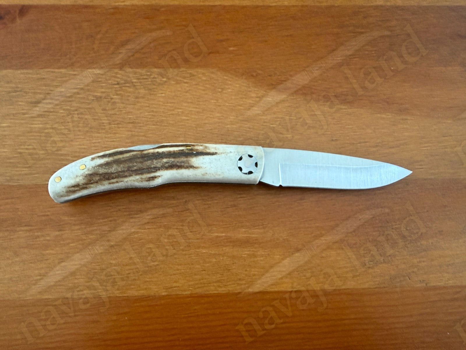 3.15” Joker Setter Bushcraft Folding Knife (Stag Horn Handle) Handmade Spain
