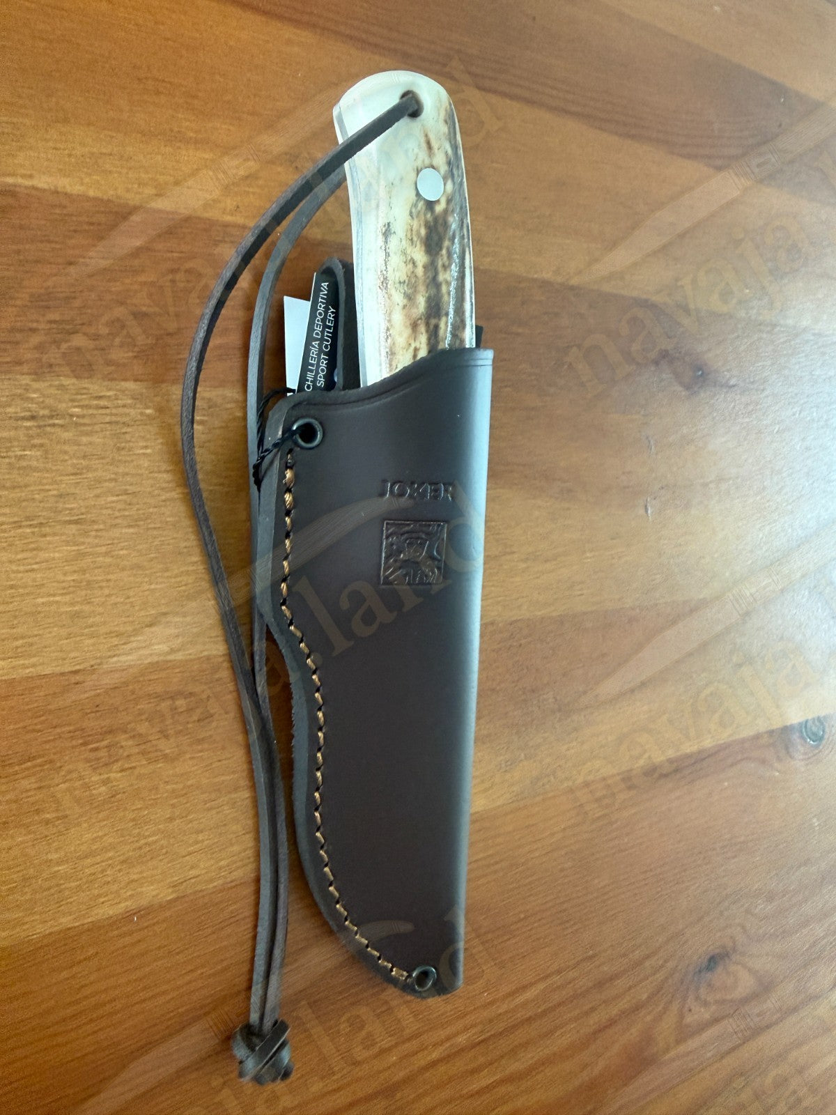 Joker Gran Erizo Bushcraft Knife – 3.74” MOVA Blade Stag Antler Handle | Sheath