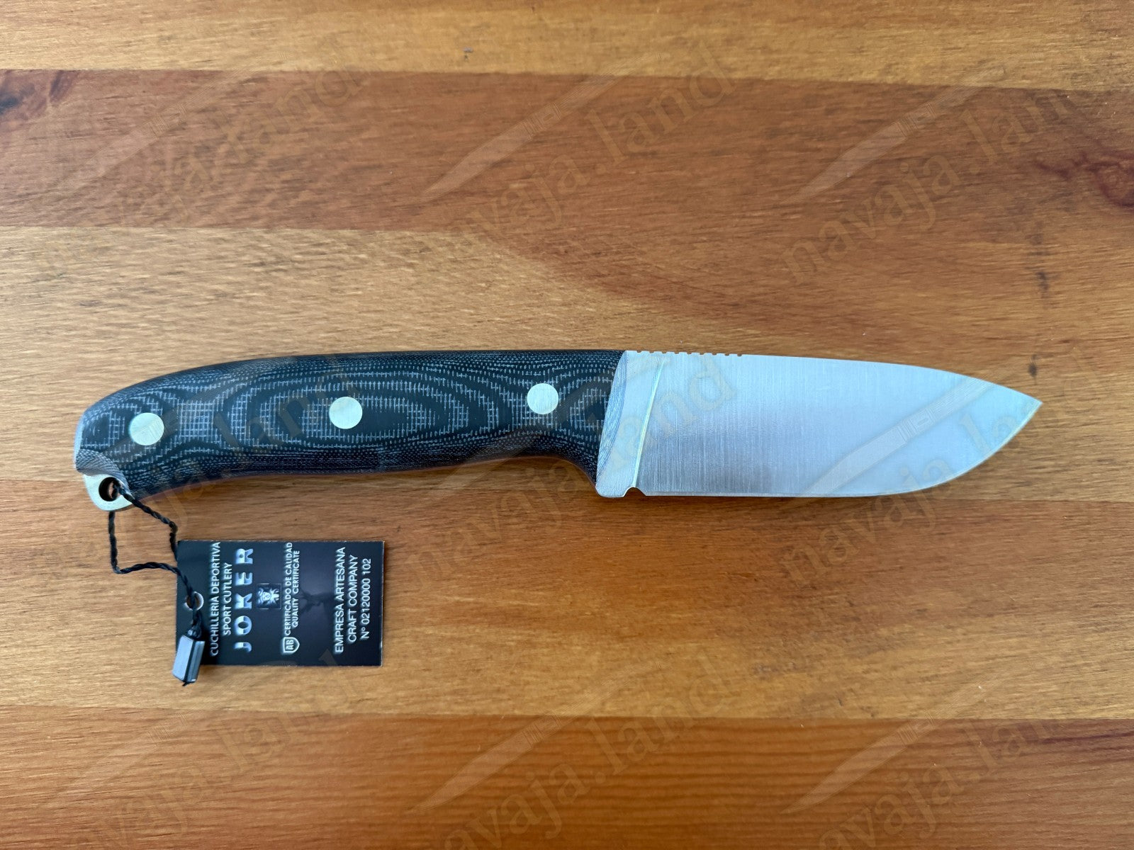 Joker Ursus Survival Knife Böhler N695 Dark Micarta + Firesteel + Paracord