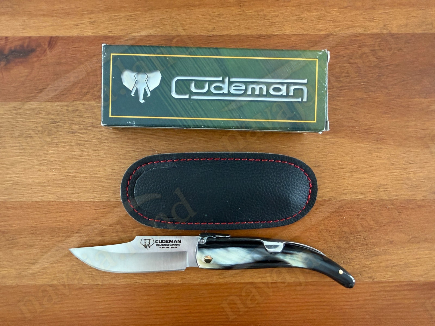 Cudeman Albaceteña 380-A Folding Knife – Bull Horn Handle | Molybdenum Vanadium