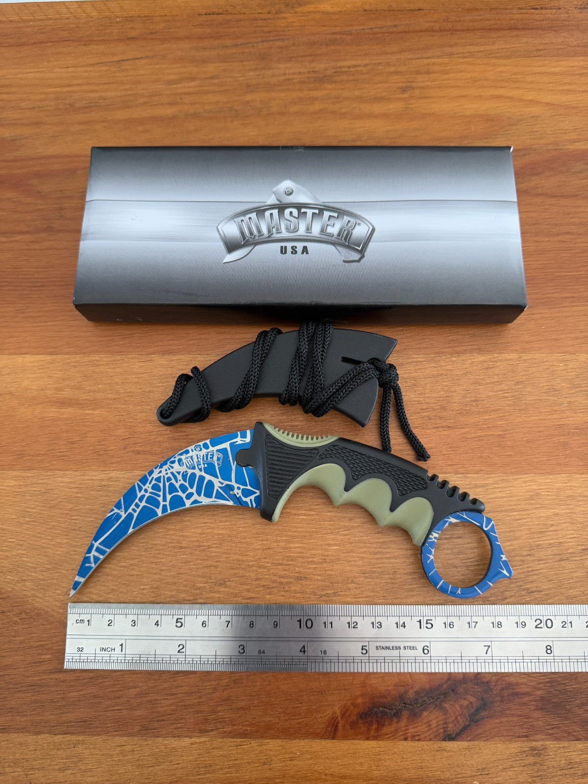 3.5" 3CR13 STEEL TWO-TONE BLADE FIXED BLADE KNIFE 4" INJECTION MOLDED HANDLE