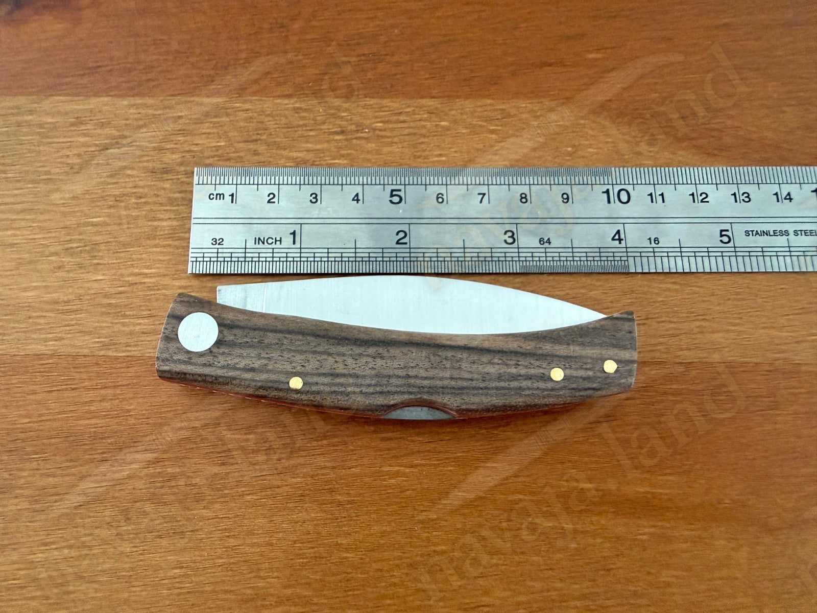Joker BECADA Knife – 3.15” Sandvik 14C28N Blade | Walnut Handle | Red Liners