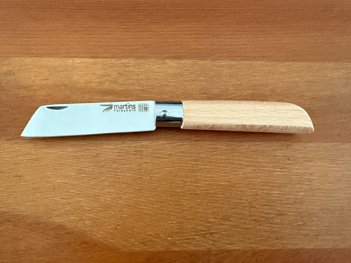 3.15" Stainless Steel Blade Pocket Knife Martins Penknife Beech Wood Handle