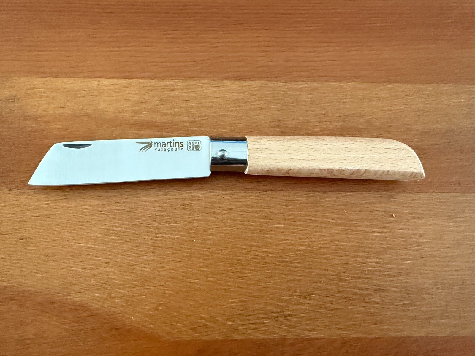 3.15" Stainless Steel Blade Pocket Knife Martins Penknife Beech Wood Handle
