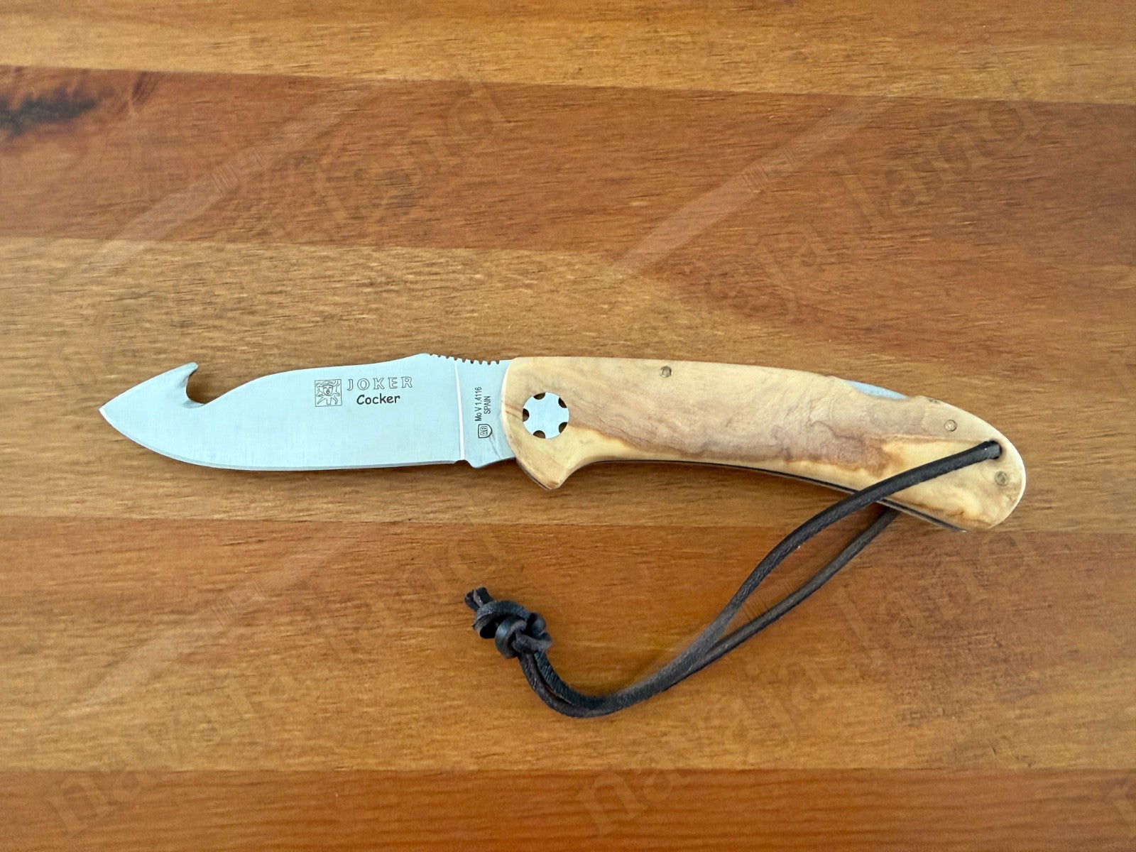 Joker Cocker Hunting Skinning Folding Knife 3.54” MOVA Blade Olive Wood Handle