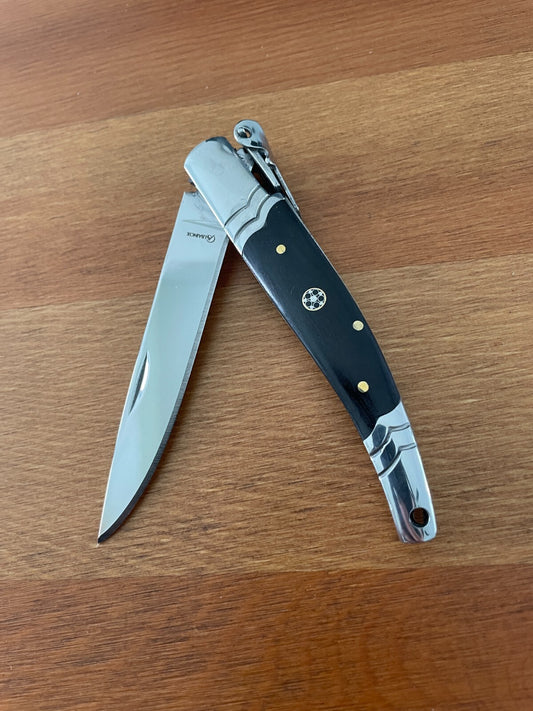 3.14 Stainless Steel Blade Spanish Navaja Pocket Knife With Ratchet Sound