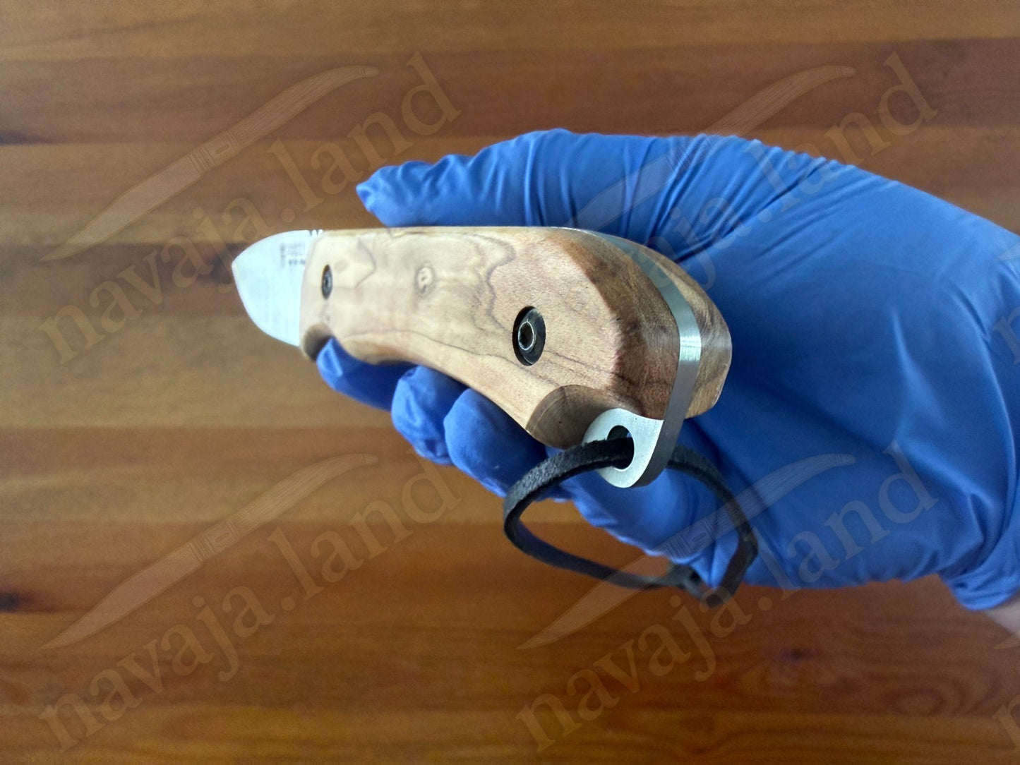 Joker Aguila Bushcraft Knife 4.13” MOVA Blade Olive Wood Handle | Leather Sheath