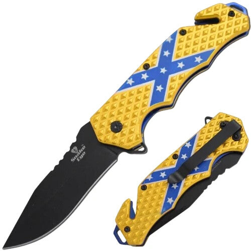 3.5 inch Snake Eye Tactical Spring Assisted Folding Pocket Knife