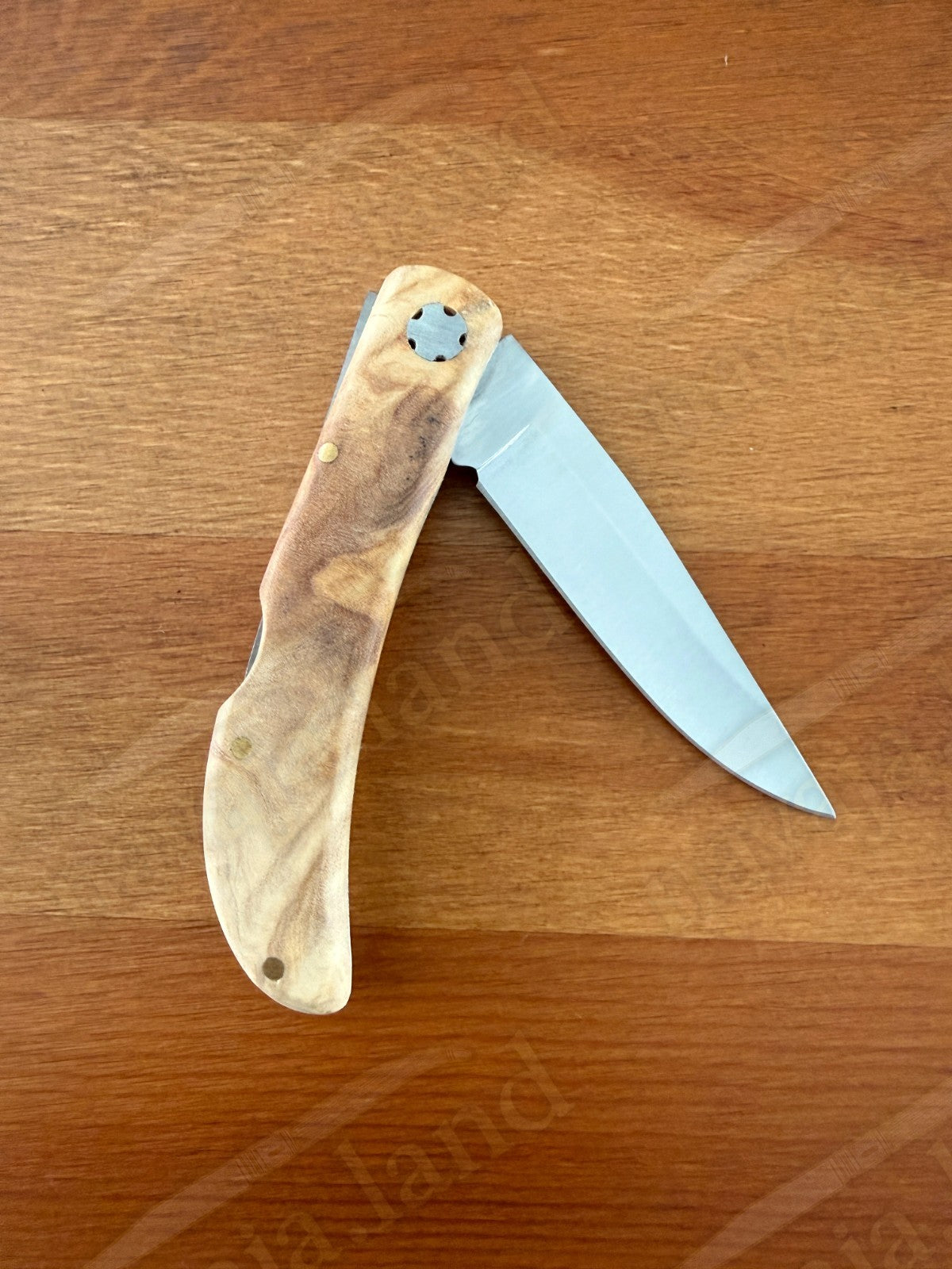 3.15” Joker Pointer Camping Folding Knife (Olive Wood Handle) Handmade in Spain