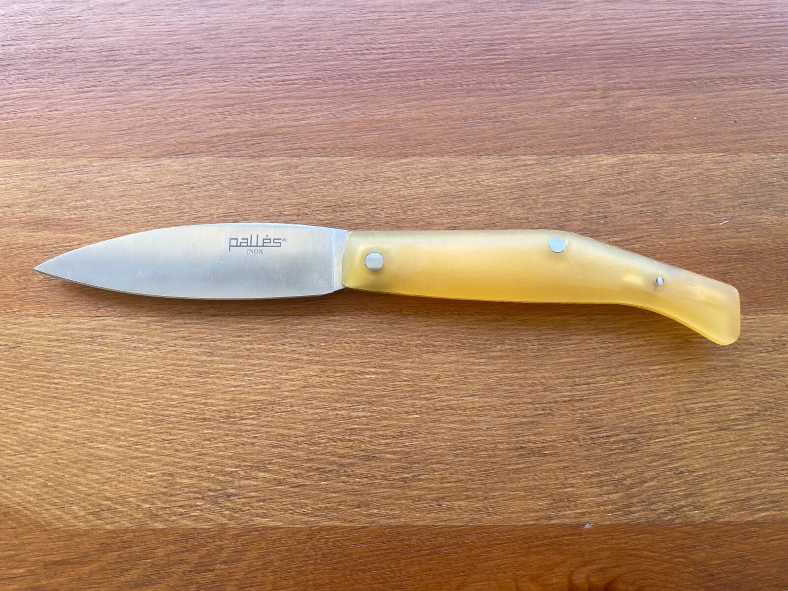 3.93" Pallés Inox Navaja Pocket Knife Stainless Steel Blade ABS Handle Slipjoint