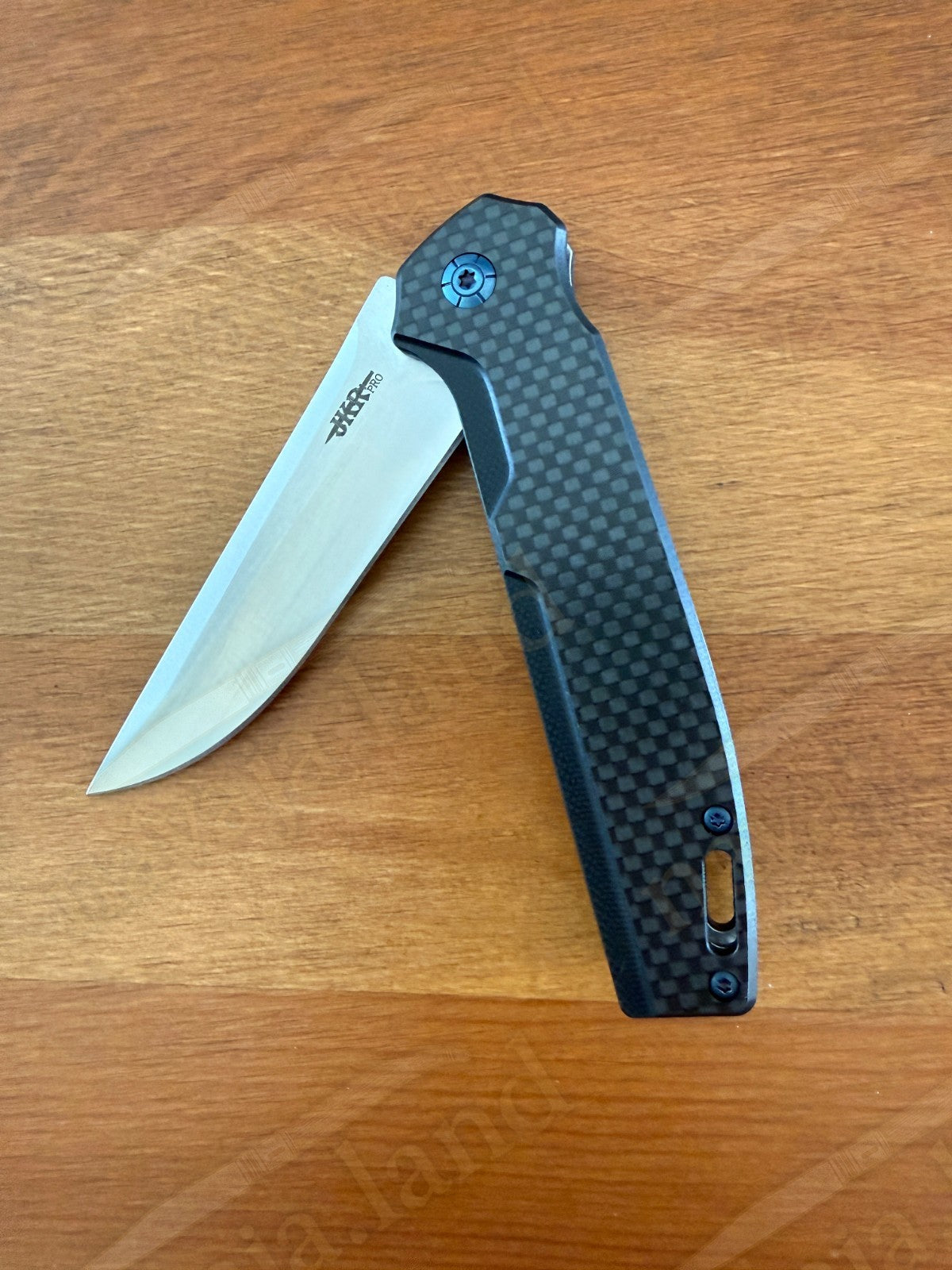 Folding Knife Carbon Fiber & G10 Handle - D2 Steel - 3.3" Blade Presentation Box