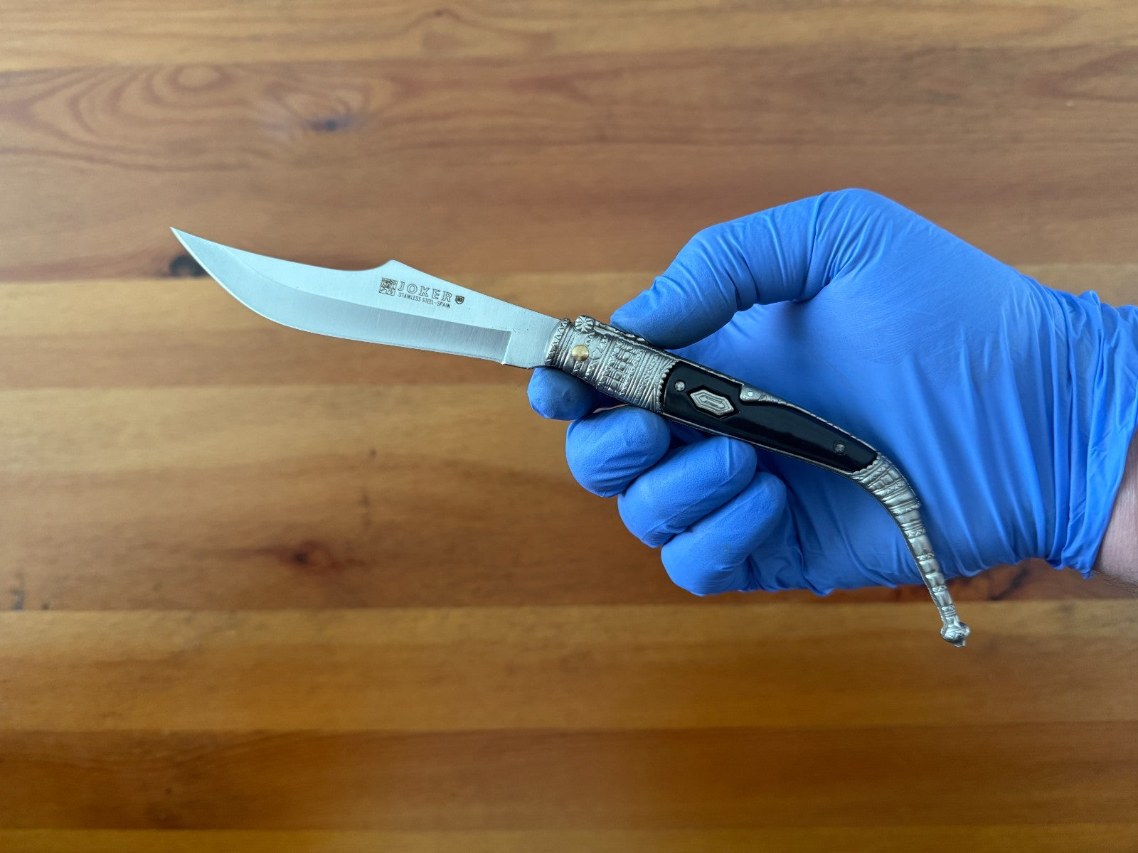 3.9” Albacete Navaja Joker Sevillana Knife Zamak Handle Handmade Slipjoint Spain