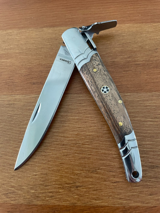 3.14 Stainless Steel Blade Spanish Navaja Pocket Knife With Ratchet Sound