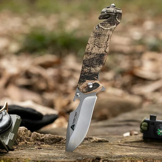 3.25 inch Blade Ozark Trail Folding Pocket Knife Camouflage Liner Lock w/ Tools