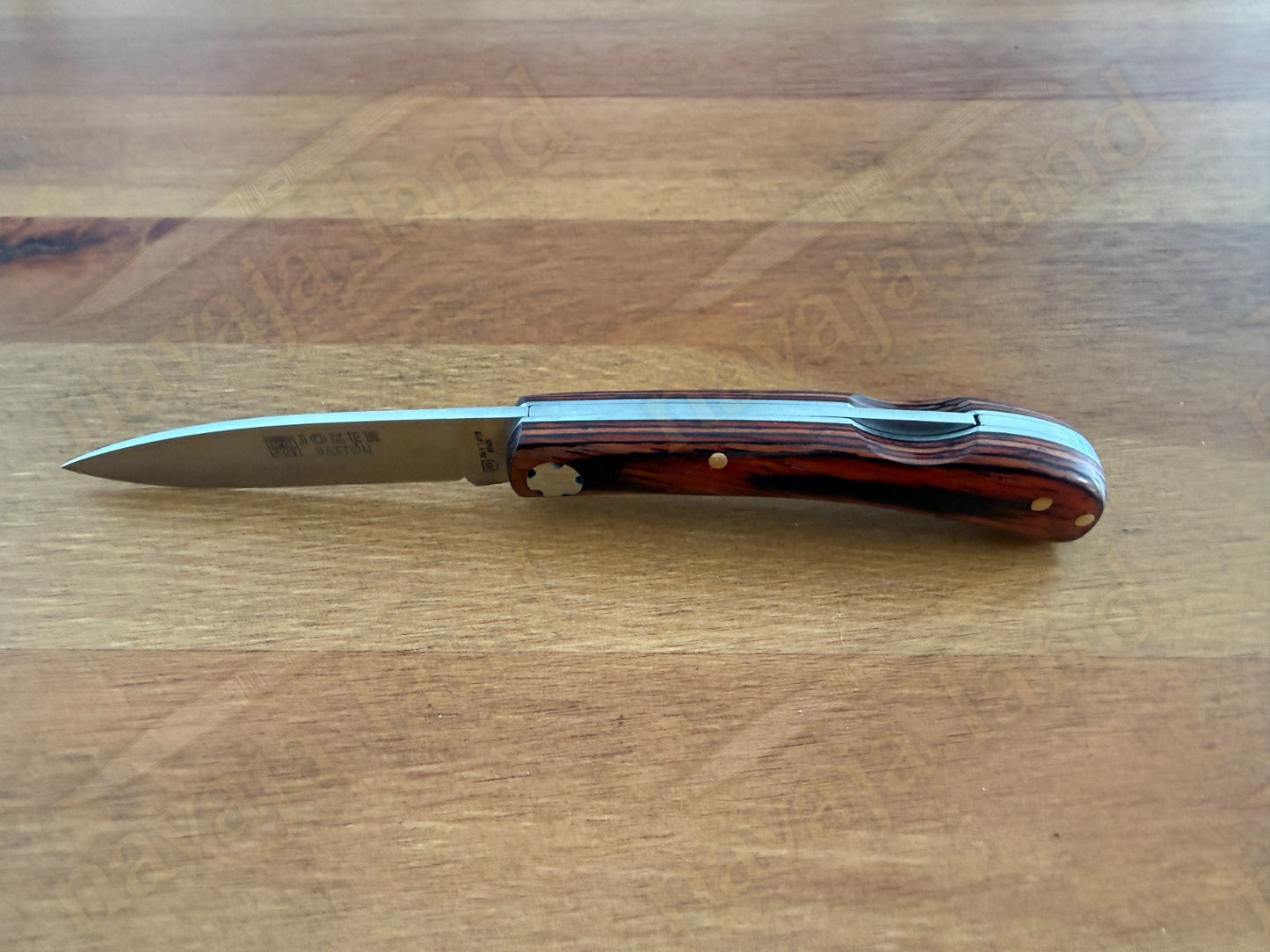 2.95” Joker Bretón Camping Folding Knife (Red Wood Handle) Handmade in Spain