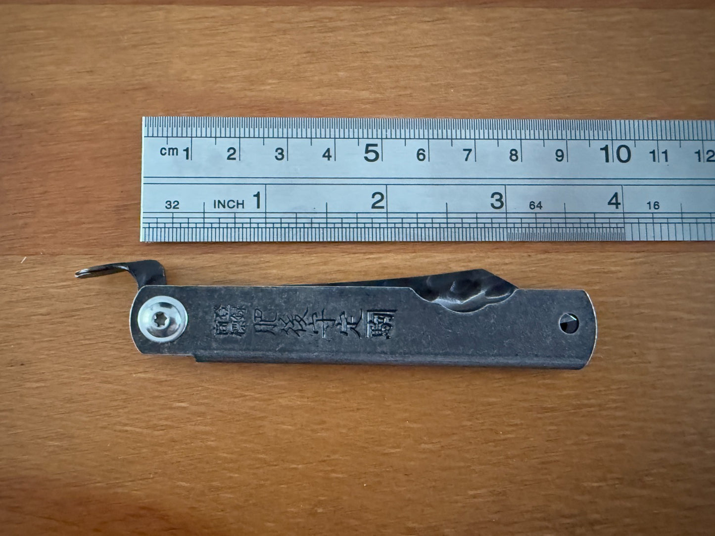 3" Navaja Higonokami Pocket Knife Steel Tanto Blade Stonewashed Handle & Sheath