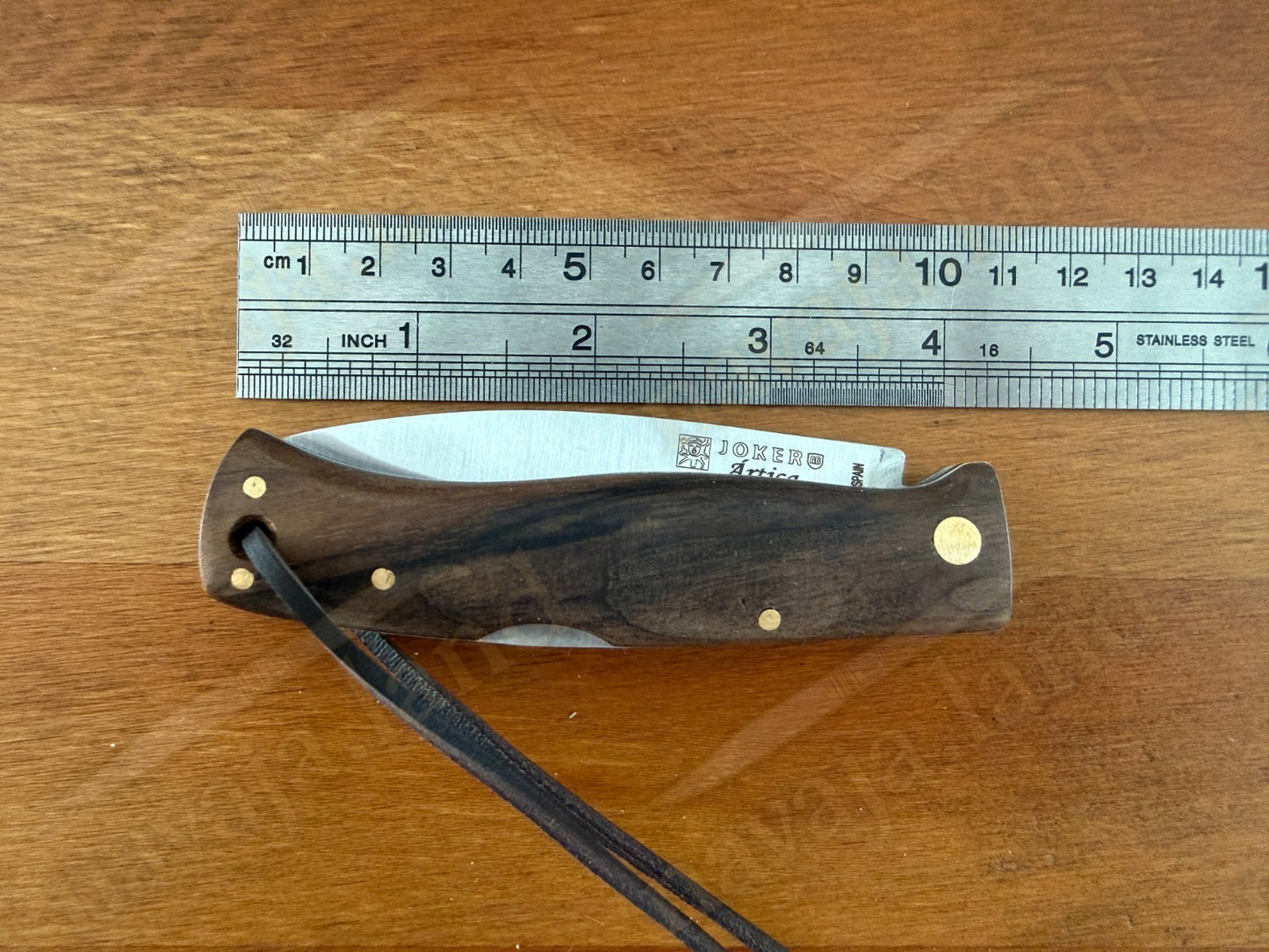 3.15” Joker Artica Bushcraft Folding Knife (Walnut Wood Handle) Handmade - Spain