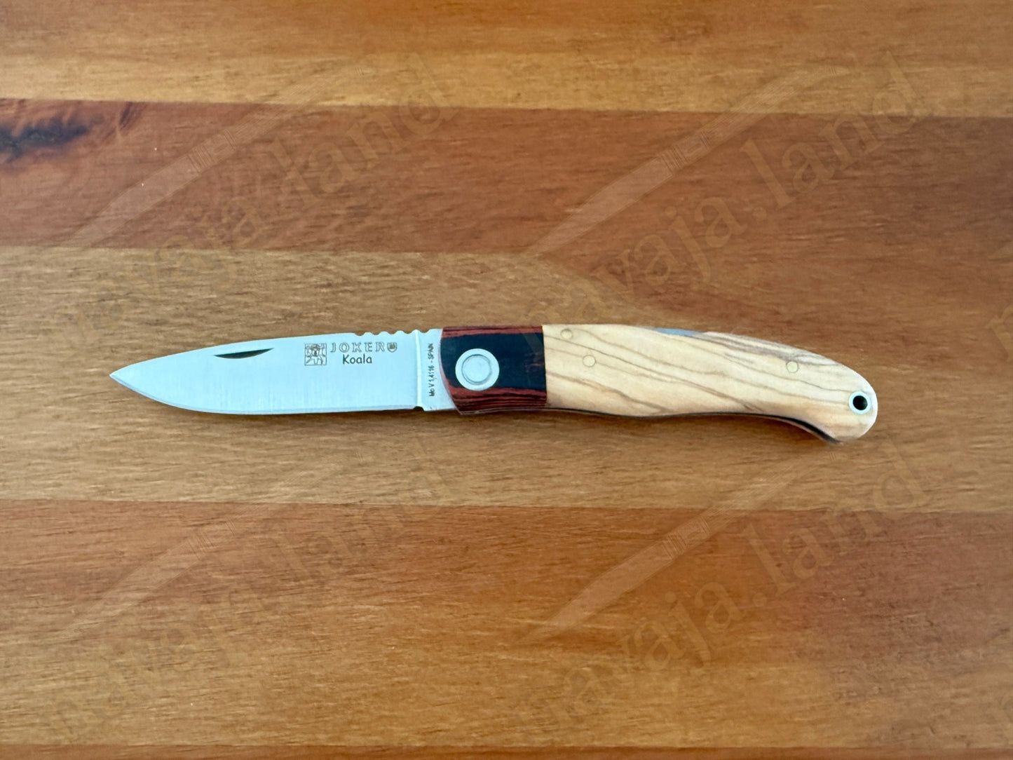Joker Koala Pocket Knife 3.14” MOVA Blade Olive Wood & Rosewood Handle