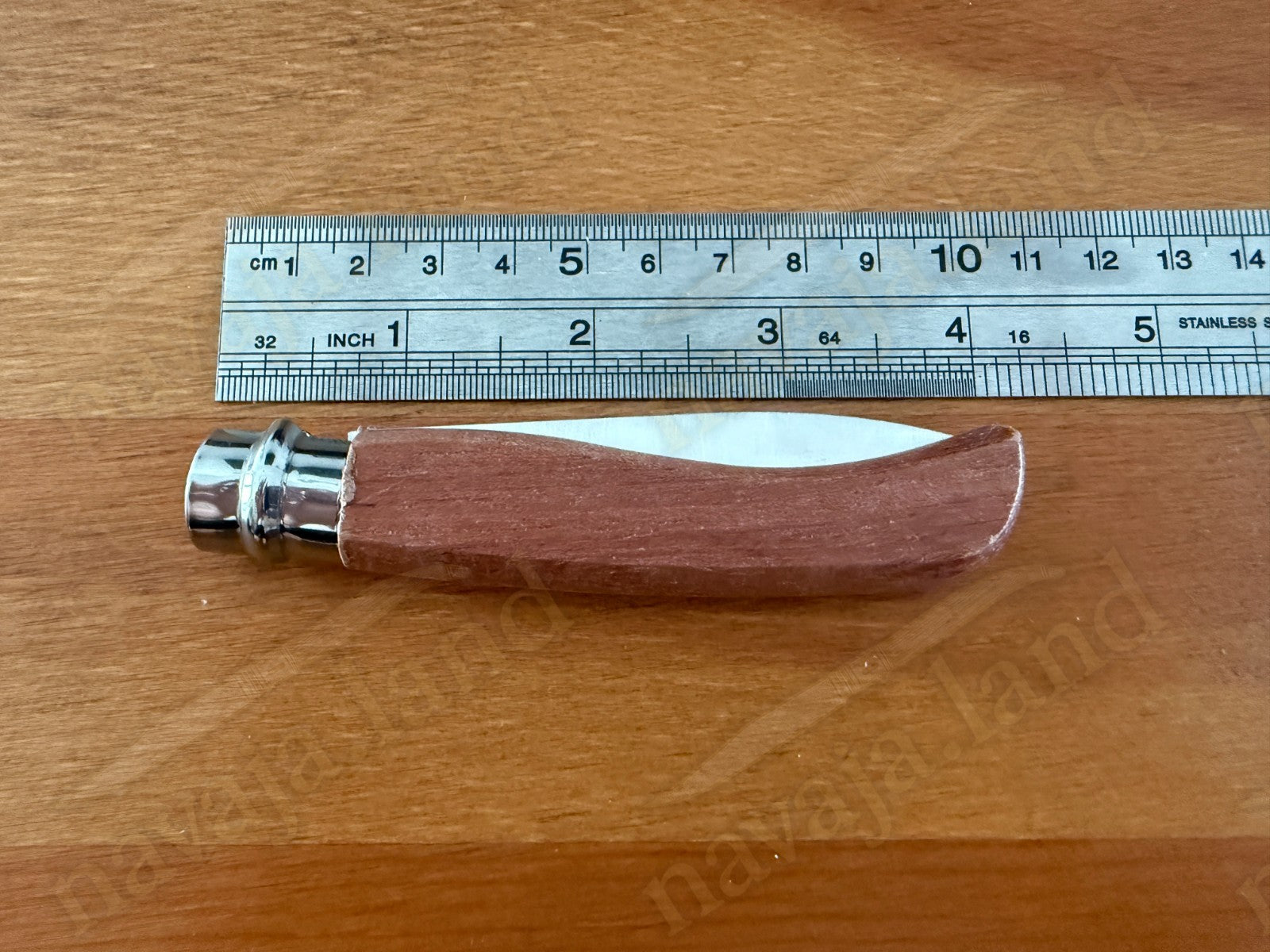 Bubinga Wood Handle Folding Knife – 8 cm (3.15 in) Blade with Viroblock Lock