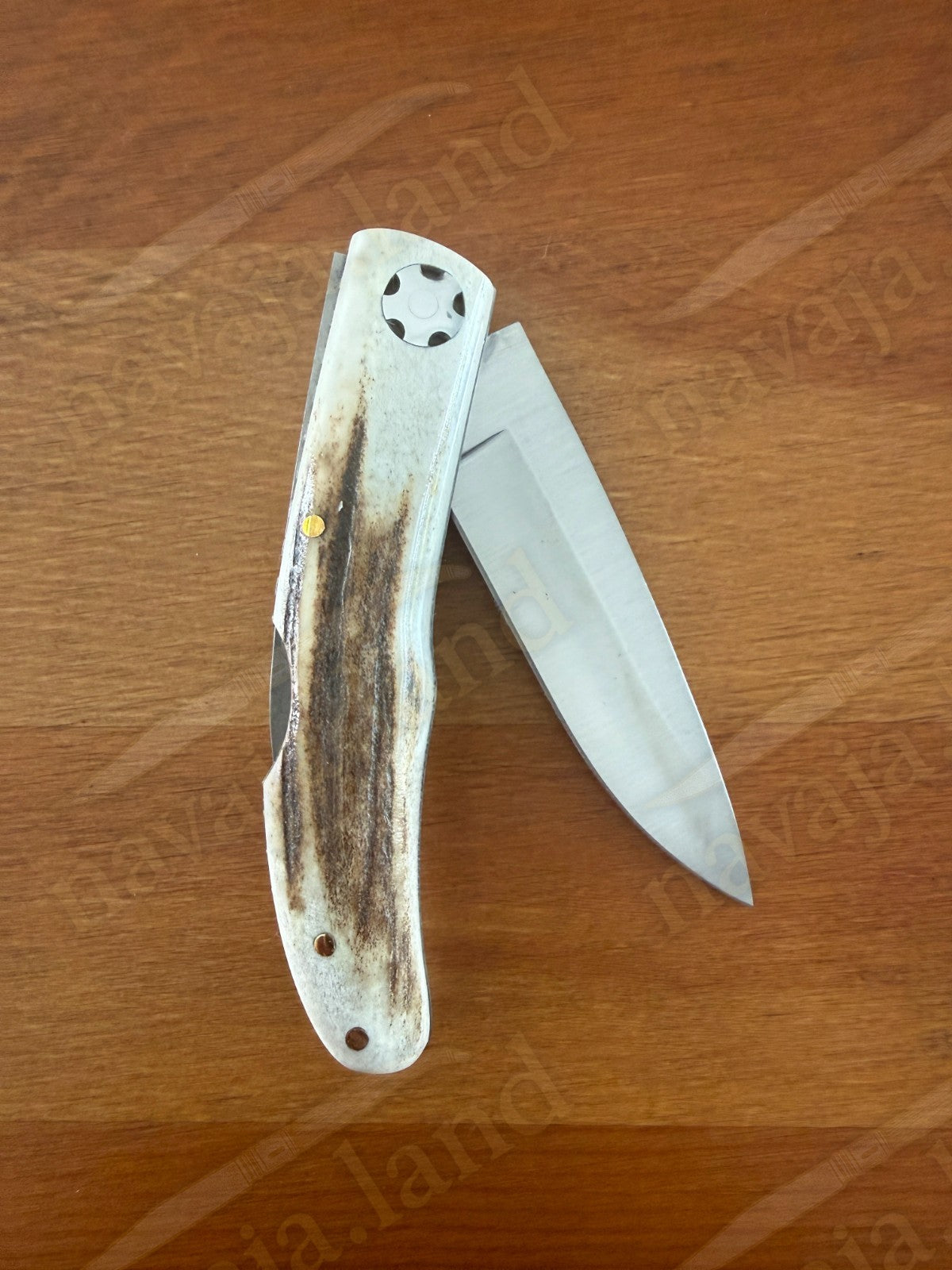 3.15” Joker Setter Bushcraft Folding Knife (Stag Horn Handle) Handmade Spain
