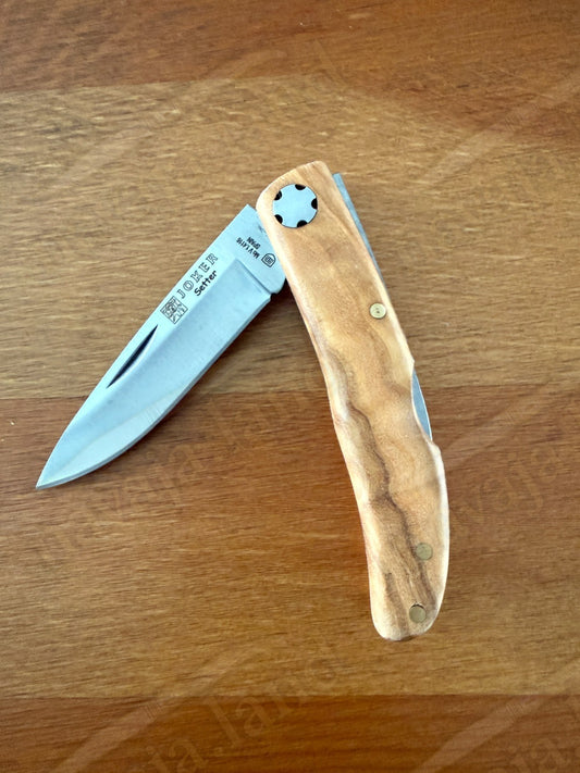 2.5” Joker Setter Hunting Folding Knife (Olive Wood Handle) Handmade Spain