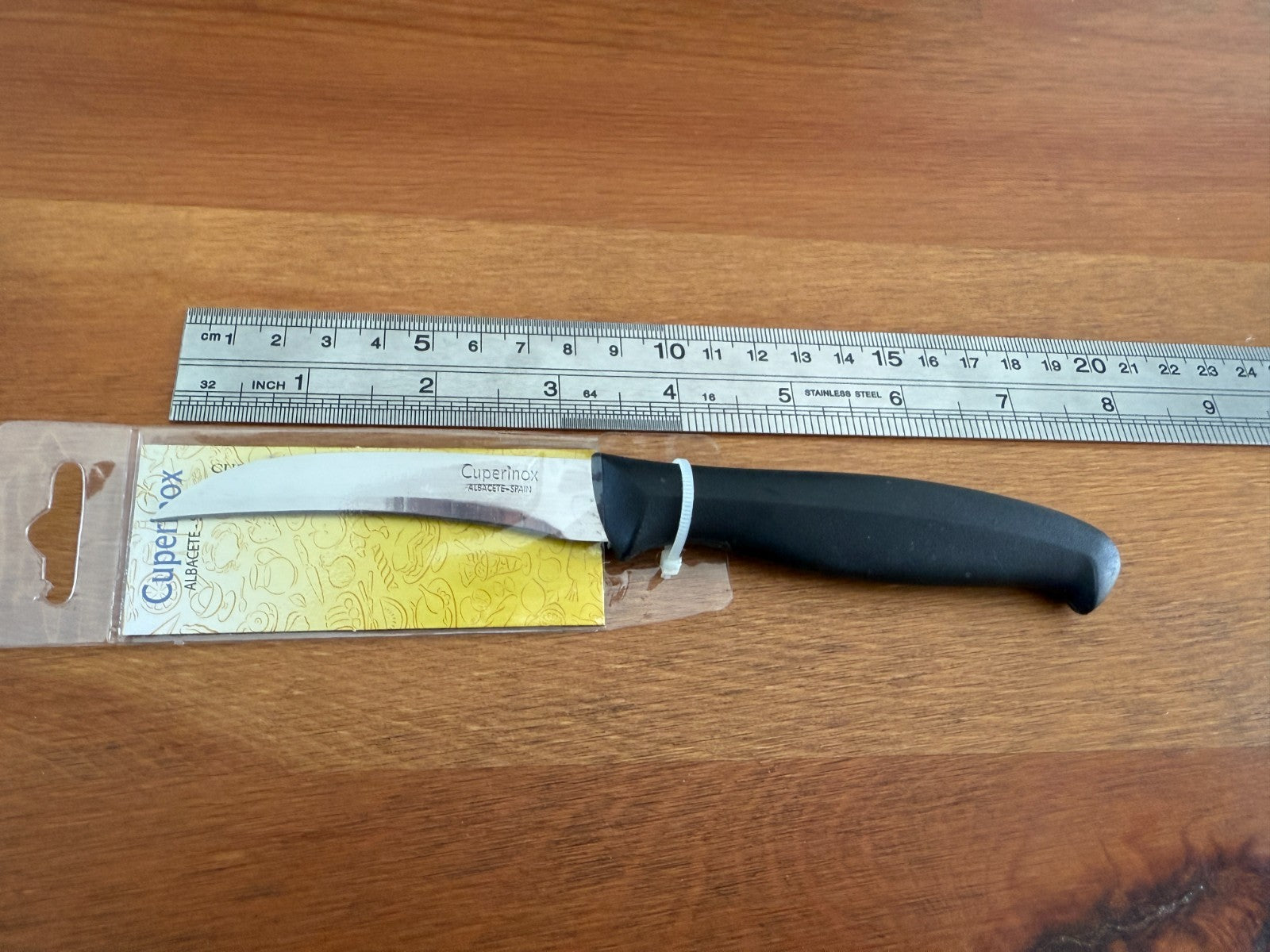 Cuperinox Potato Knife with 3.3 in Curved Blade Stainless Steel – Made in Spain