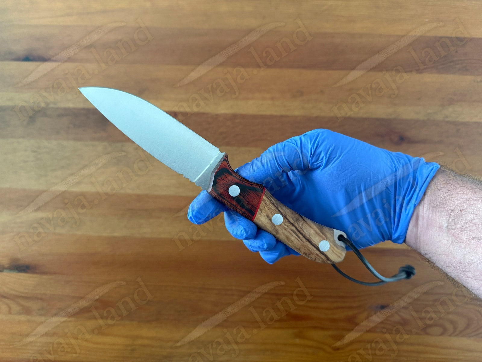 Joker Aguila Bushcraft Knife 4.13” MOVA Blade Olive Wood & Rosewood Handle