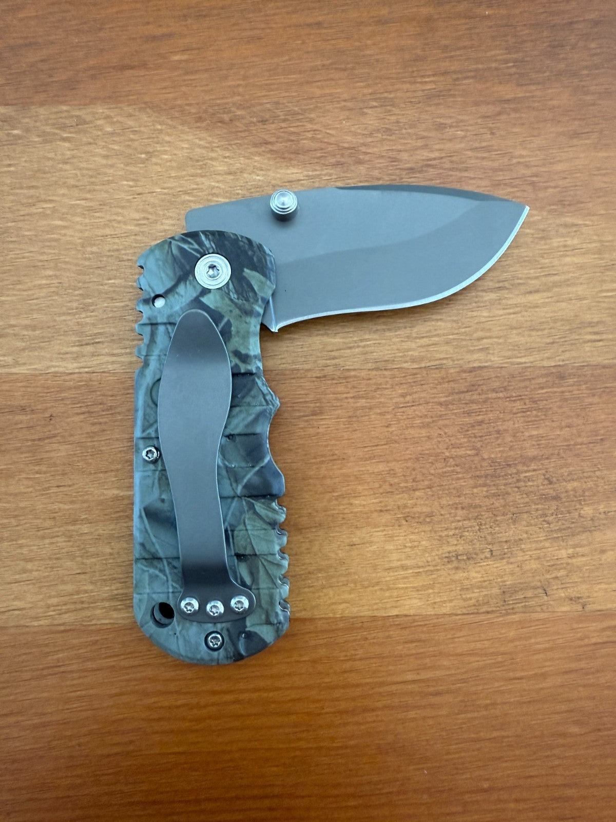 2.5" Stainless Blade Pocket Knife Aluminum Camo Handle Liner Lock From Spain