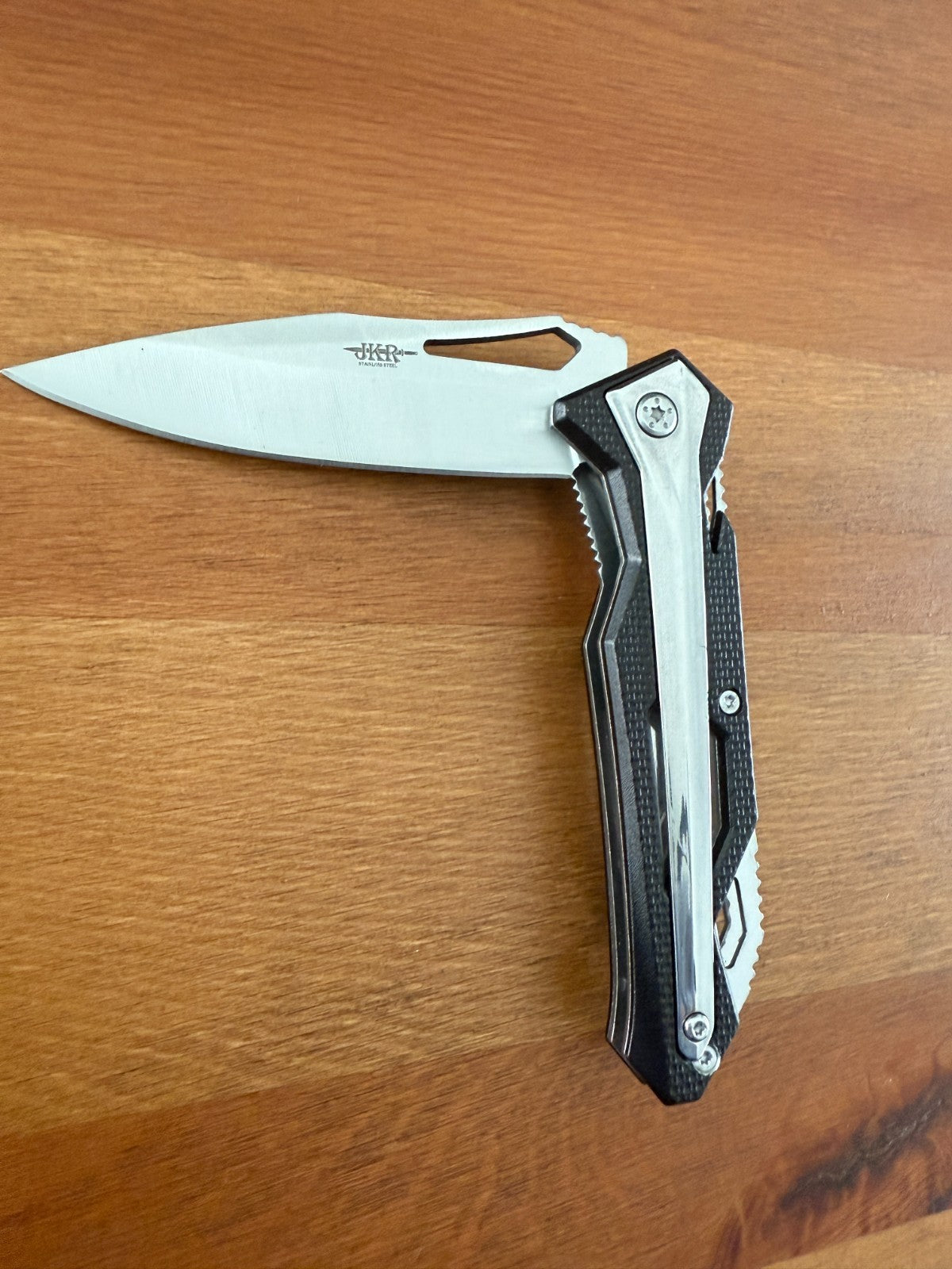 3.3" Stainless Steel Blade Sporting Folding Pocket Knife Aluminum/Steel Handle