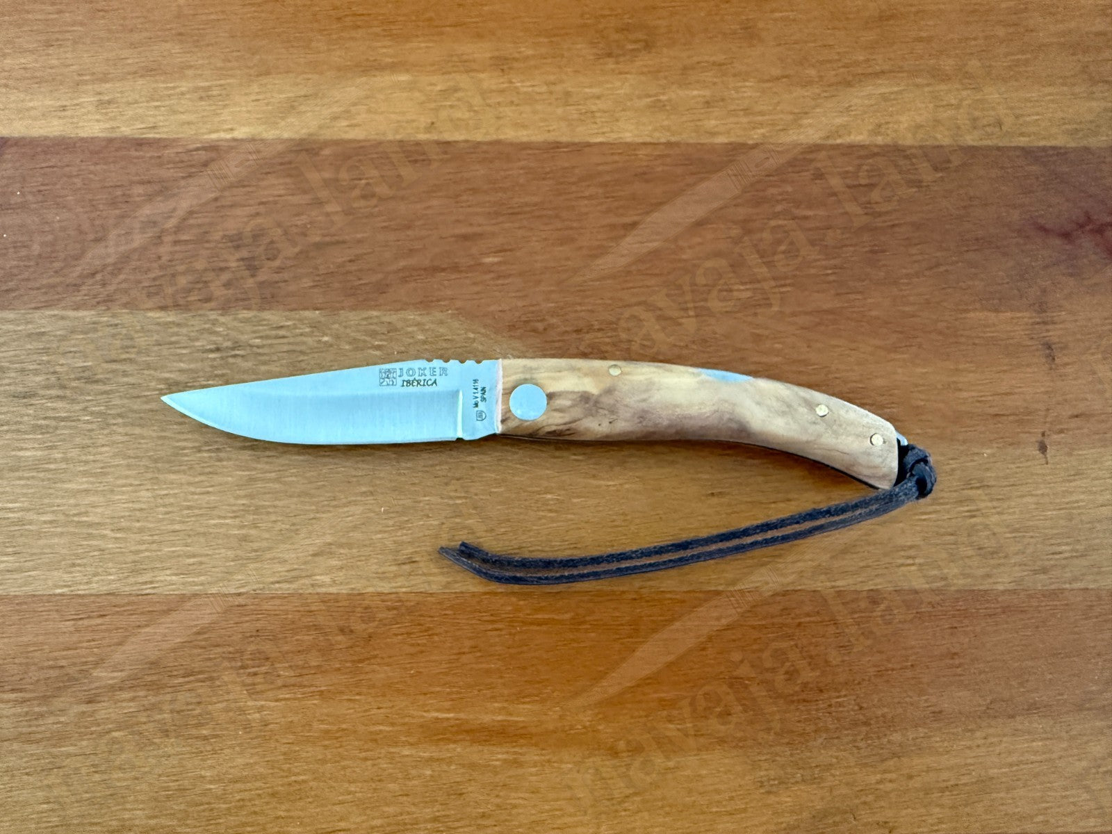 Joker Ibérica Folding Knife Olive Wood Handle 2.95” MOVA 1.4116 Stainless Steel