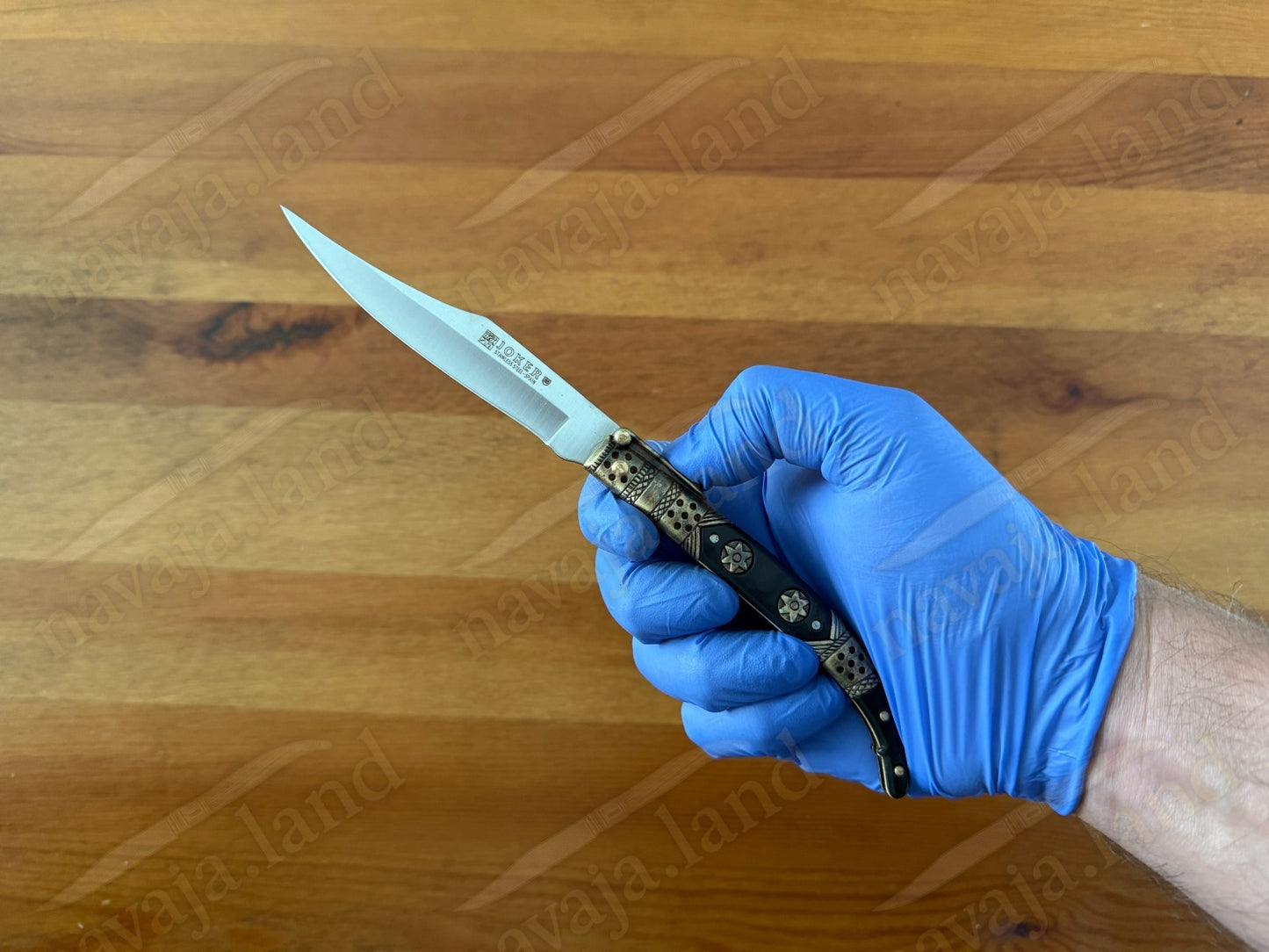 Spanish Navaja Joker Arabian Style 3.9" 420 Steel Zamak Handle Handmade in Spain