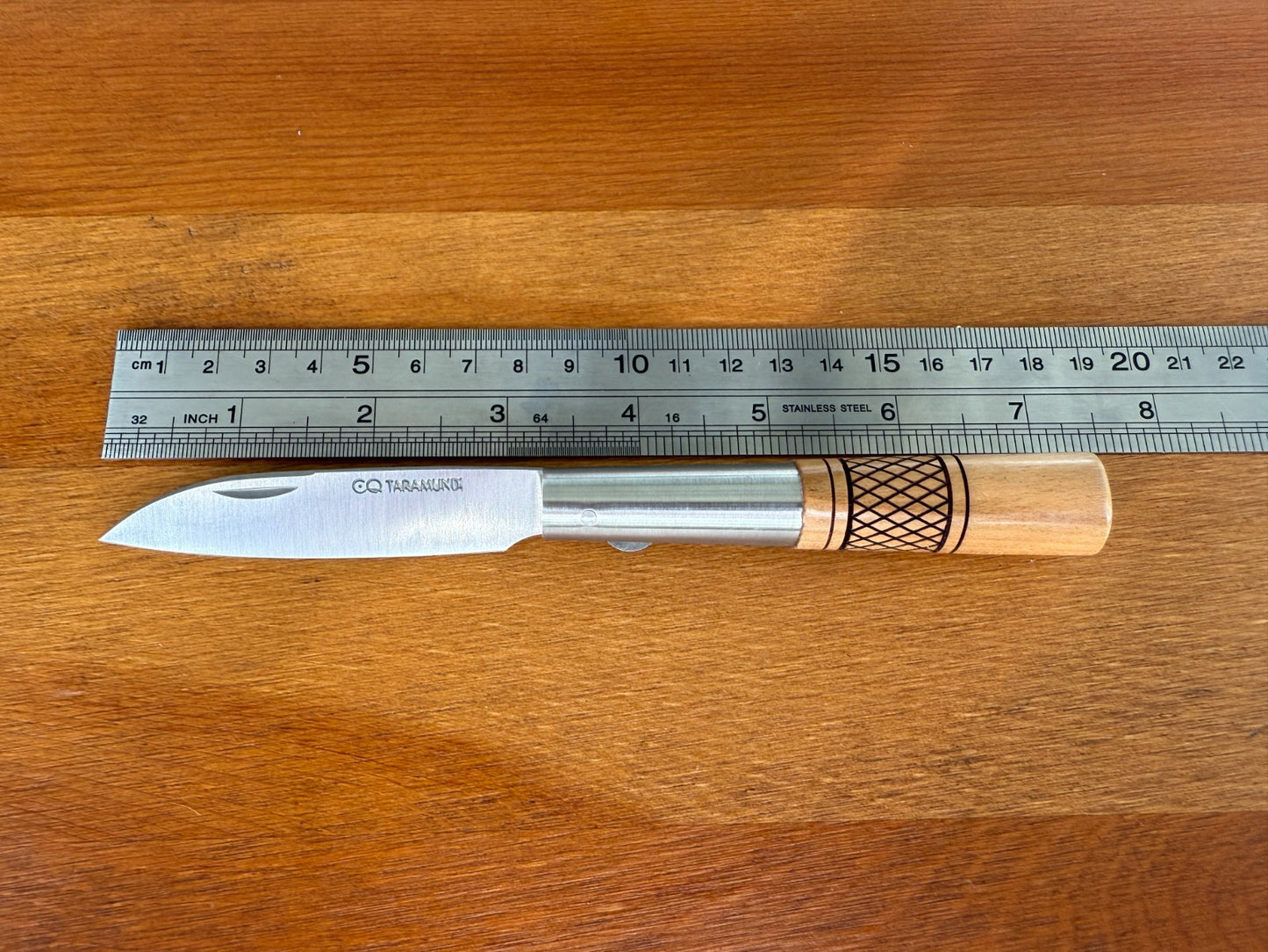 3.1" CQ Taramundi Pocket Knife Cherry Wood Handle Made in Asturias Spain