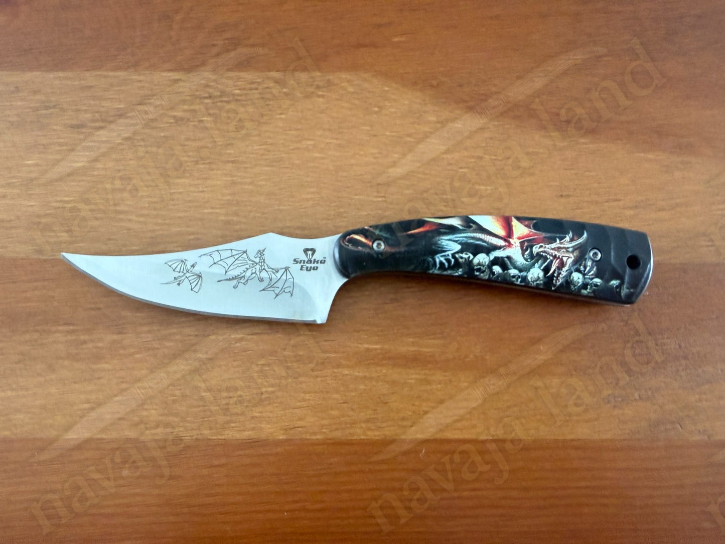 Snake Eye Tactical Fixed Blade Hunting Knife Full Tang with Sheath