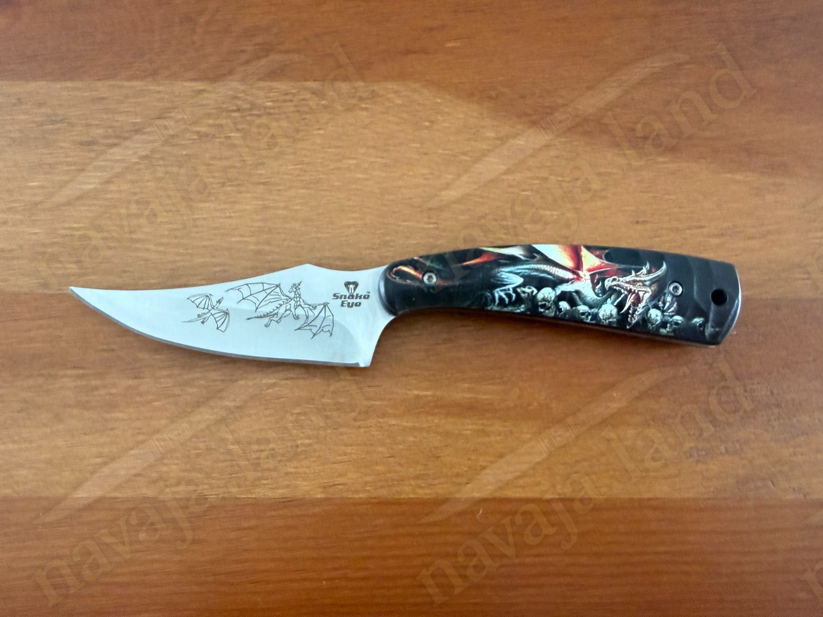 Snake Eye Tactical Fixed Blade Hunting Knife Full Tang with Sheath