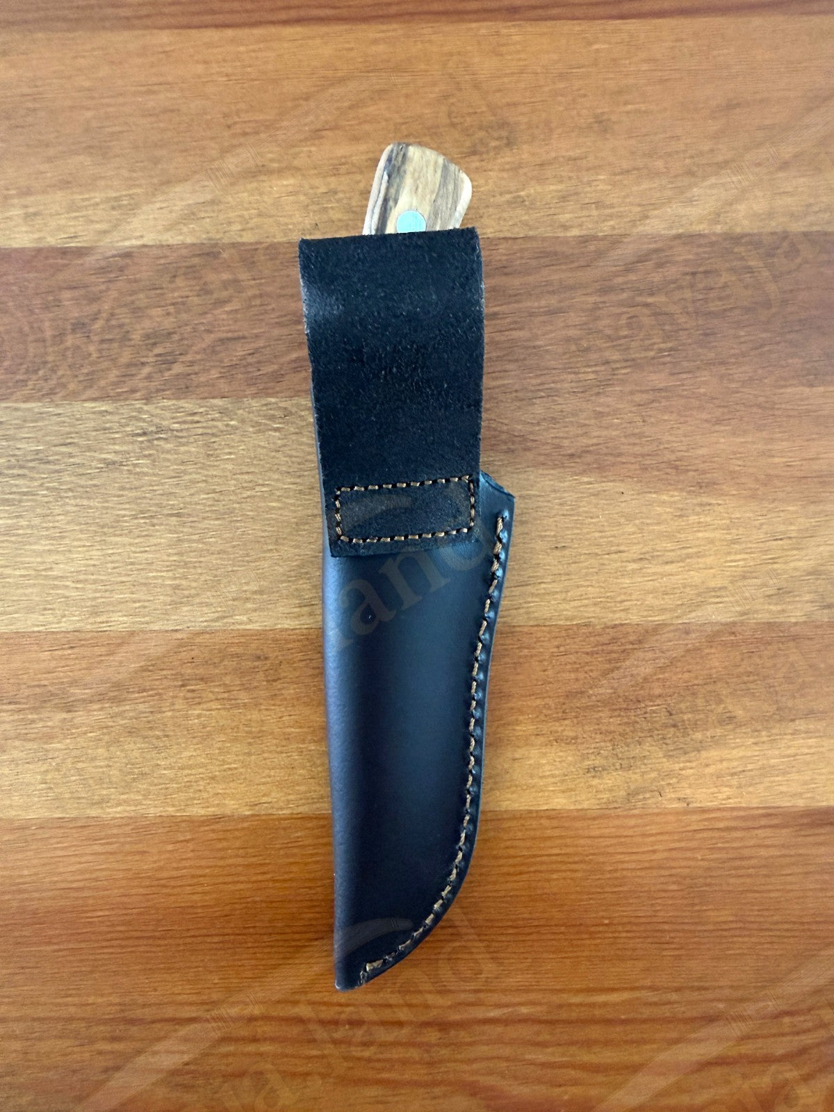 Joker Arrui 10 Outdoor Knife – 3.9” Blade | Olive Wood Handle | Leather Sheath