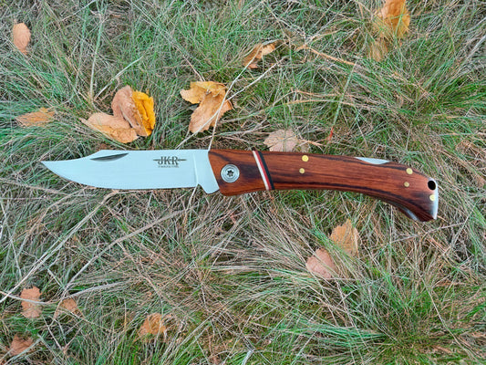 Folding Knife 7.5 cm (3 in) Stainless Steel Blade Lockback Pakkawood Handle