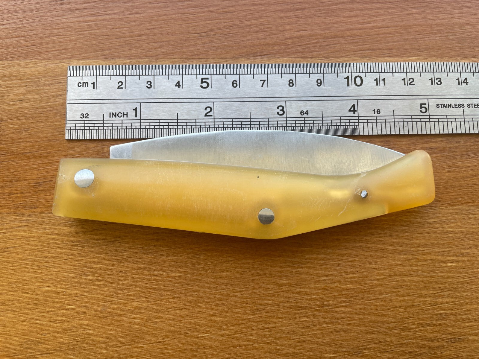 3.93" Pallés Carbono Navaja Pocket Knife Carbon Steel Blade ABS Handle Slipjoint