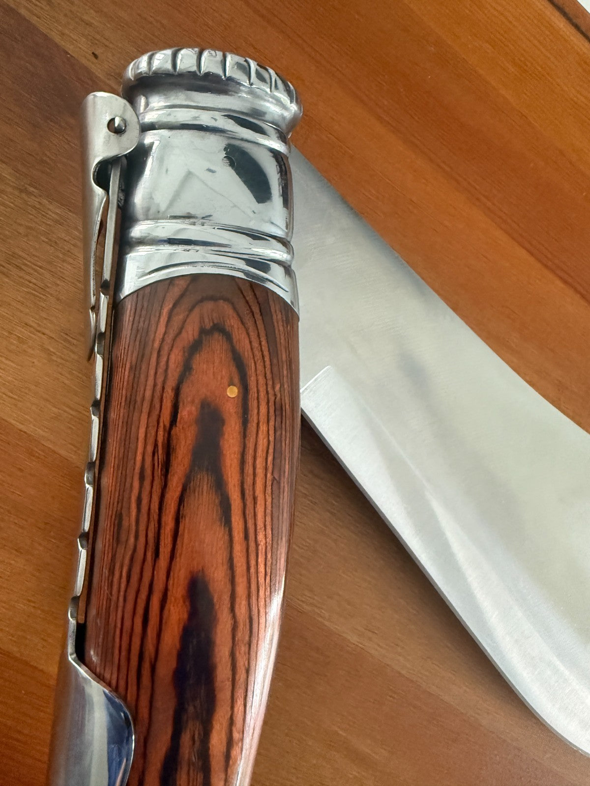 *See Description* 13.7" Gigantic Navaja Sevillana Folding Knife Red Wood Scales