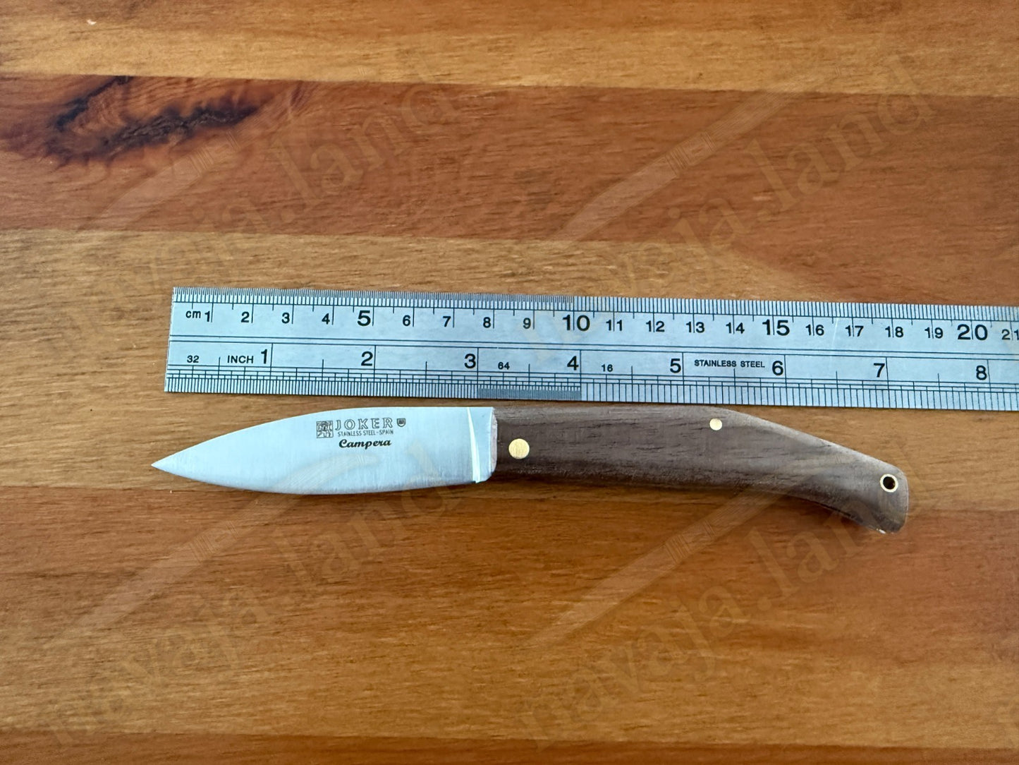 Joker Campera Pocket Knife 3” MOVA Steel Blade Dark Walnut Wood Handle