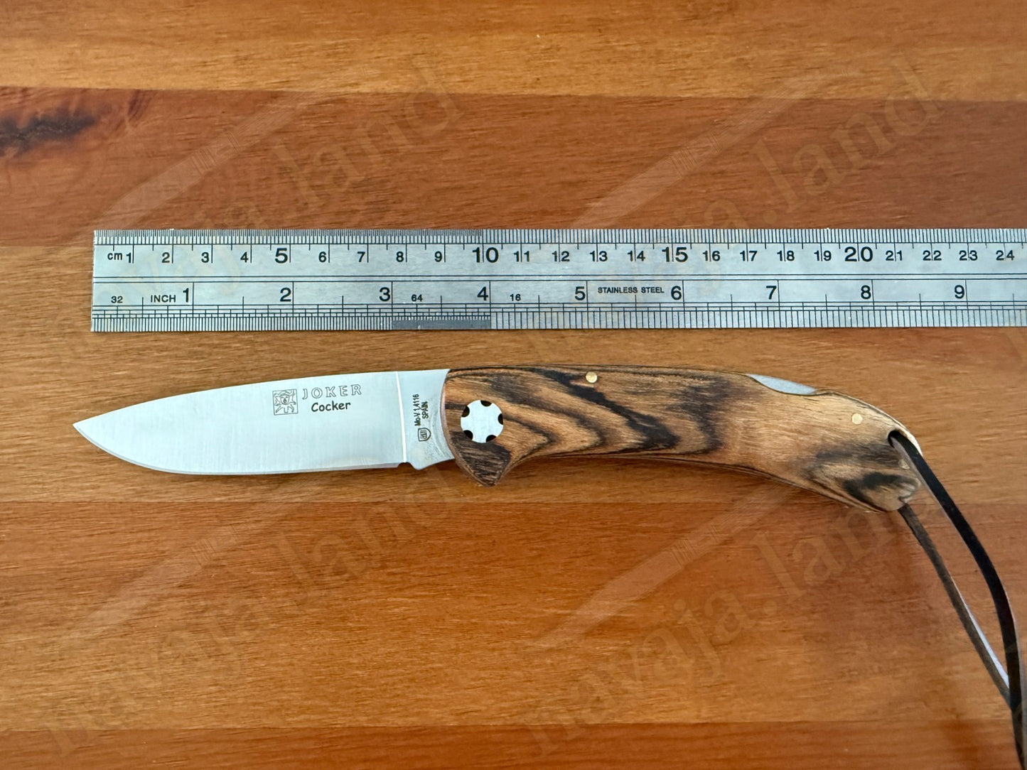 Joker Cocker Hunting Folding Knife 3.5” MOVA Blade Bocote Wood Handle From Spain