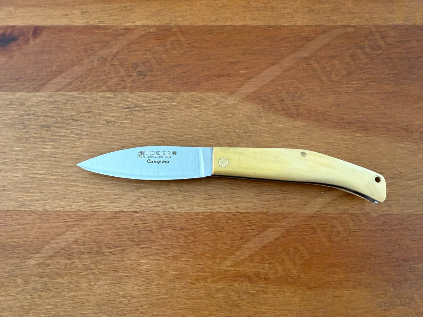 Joker Campera Pocket Knife 2.68” MOVA Steel Blade Boxwood Handle Made in Spain