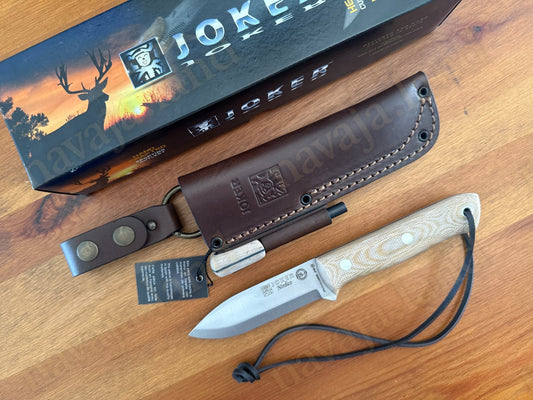 Joker BS9 Nórdico Bushcraft Knife – Micarta Handle + Firesteel – Made in Spain